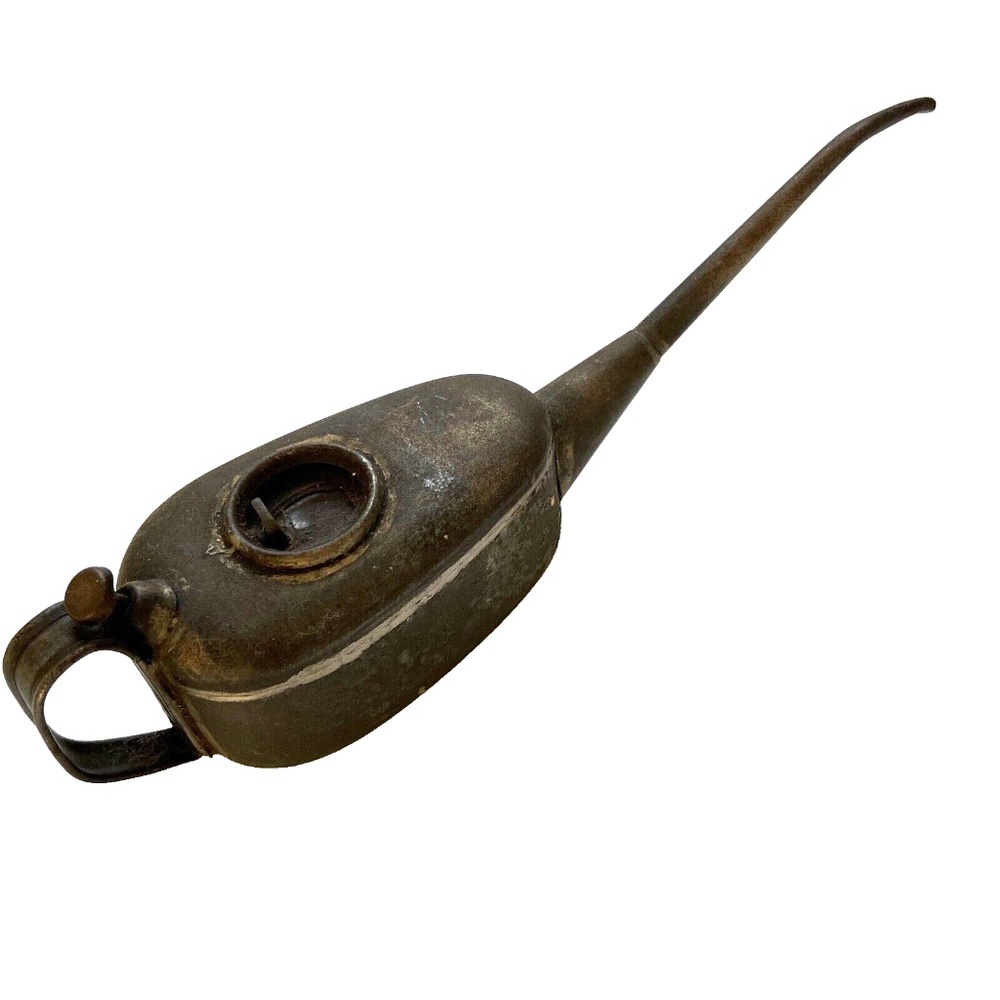 Vintage Oil Can Long Nose Metal Hibernia Works Sheffield William Maples & Sons